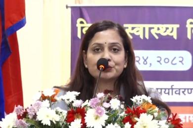 पशुपक्षी र वातावरण स्वस्थ नभई हामी पूर्ण स्वस्थ हुन सक्दैनौँ: स्वास्थ्यमन्त्री मेहता